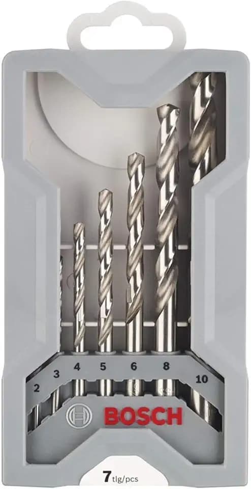 Bosch 7x PRO Metal HSS-G Spiralbohrer Set, 7-tlg.