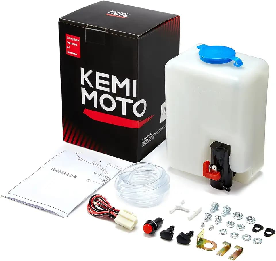 KEMIMOTO Universal Car Windshield Washer Pump Washer