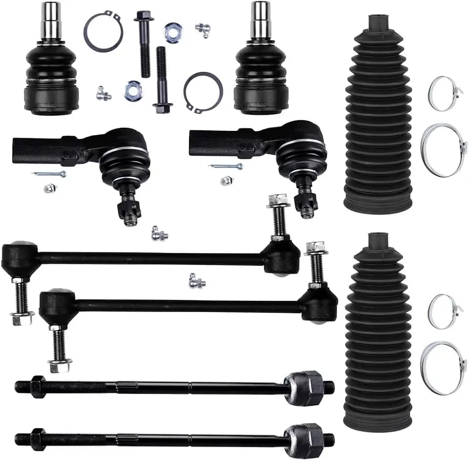 Front Inner Outer Tie Rod End w/Boot for Ford for Mustang 2005-2009
