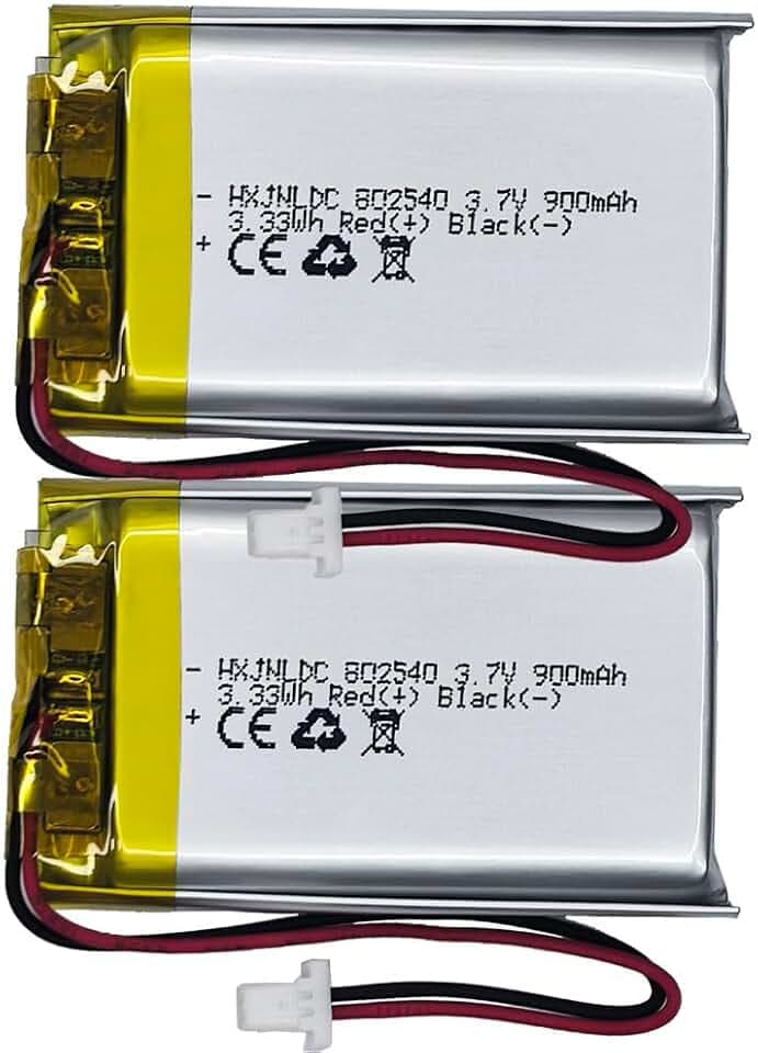 802540 3.7v 900mAh Lithium Battery for Sena 10S 20s 30K Series 10S-01 20s-01 30K-01D Motorcycles Bluetooth Headset Battery Replacement Intercom