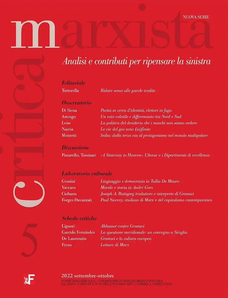 Critica marxista (2022) (Vol. 5)