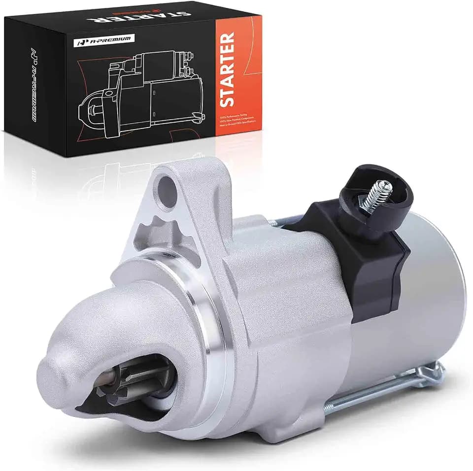 A-Premium Starter Motor, 12V 1.2KW 9 Teeth Clockwise, Compatible with Honda | for Fit 2015 2016 2017 2018 2019 2020, only fits L4 1.5L Petrol DOHC Naturally Aspirated