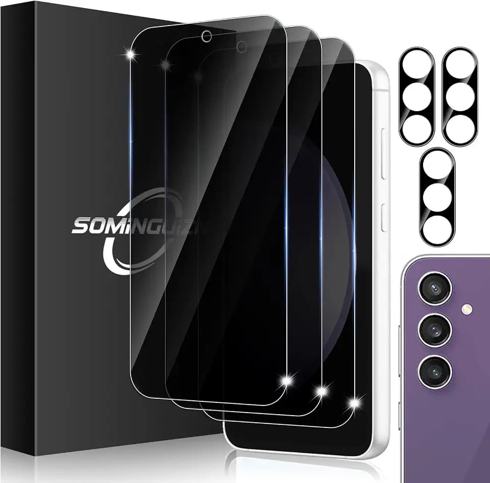 3+3 for Samsung Galaxy S23 FE 5G Privacy Screen Protector Camera Protector