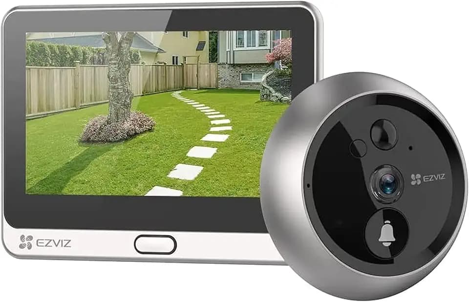 EZVIZ DP2C WLAN Türklingel mit 4600mAh Akku, 4.3 Zoll Farbbildschirm