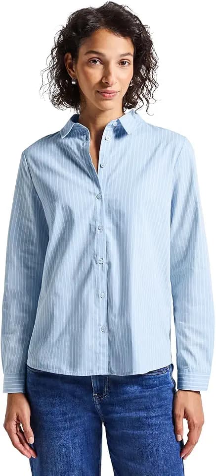 Street One Damen Damen Gestreifte Business Bluse Gestreifte Business Bluse (1er Pack)