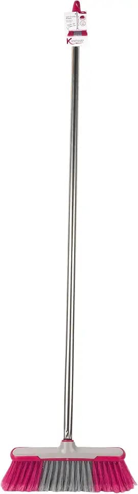 Kleeneze Besen mit Stiel 120cm, Zimmerbesen & Kehrbesen, Weiche Kunststoffborsten für Gründliches Fegen, Haushaltsbesen Universal, Langlebiger Allzweckbesen, Ideal für Alle Bodenarten & Außenbereiche