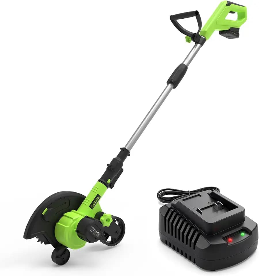 GarveeTech 20V Cordless Lawn Edger, 9-Inch Blade