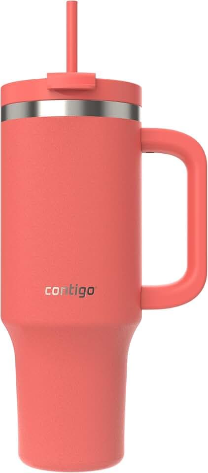 Contigo Streeterville Tumbler Thermobecher | Griff & Strohhalm | 29h kalt