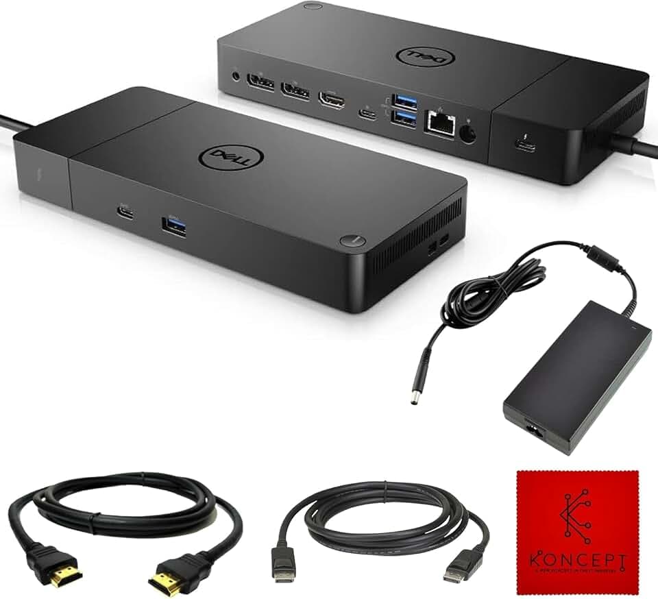 Dell WD19TBS Thunderbolt Dock, USB-C Docking Station Dual Monitor