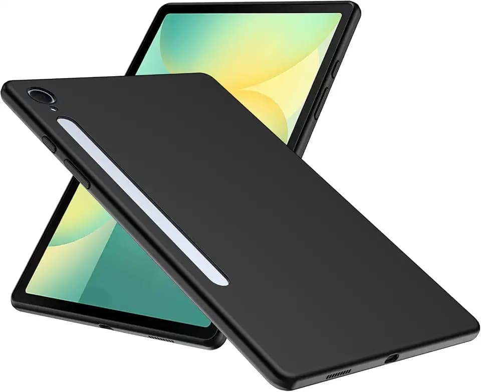 WFTE Hülle für Samsung Galaxy Tab S10 FE 10.9 Zoll Handyhülle [Ultra Dünn] [Kratzfest] [Passgenau Dünn Matt] Premium TPU Silikon Schutzhülle Weiche Staubabweisend Case für Samsung Tab S10 FE- Schwarz