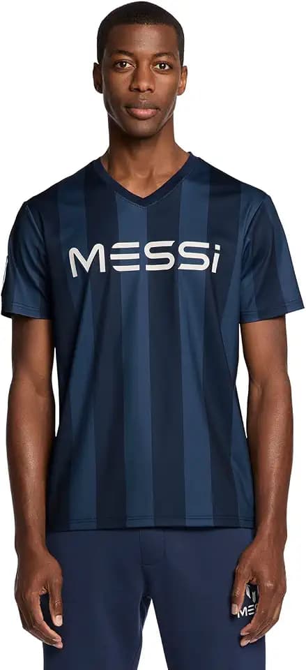 Messi Men's Heatwave V-Neck Tee, Lifestyle Short Sleeve T-Shirt