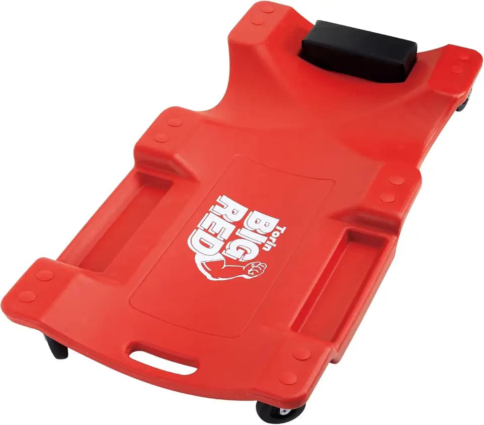 BIG RED Plastic Rolling Garage Shop Creeper