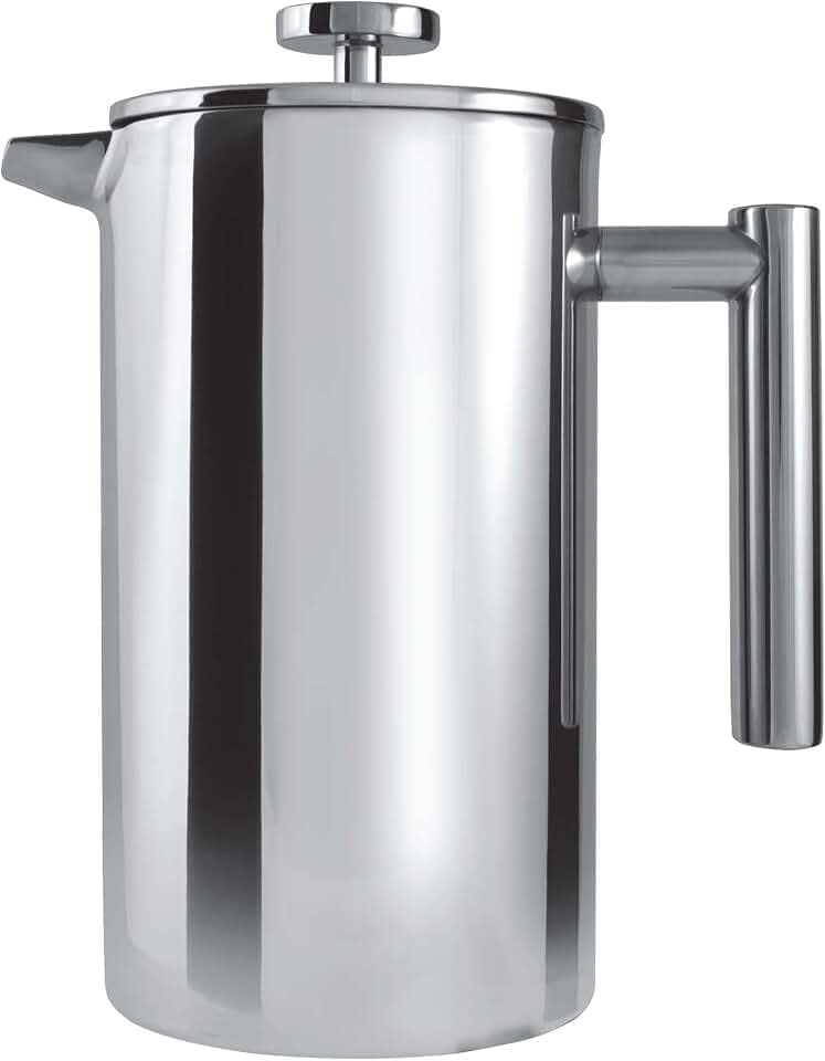 Grunwerg Cafetiere, doppelwändig, für 6 Tassen, Hochglanzpolitur