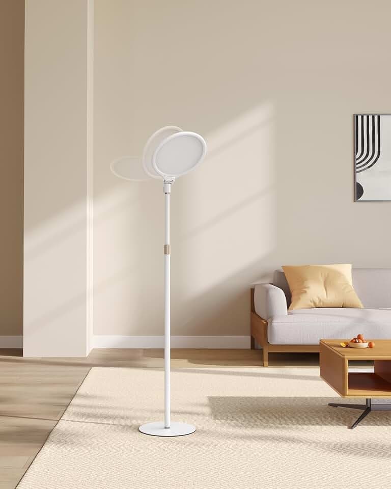 TELESIN Augensicheres Ringlicht mit Stativ, 6500K Vollbildlicht