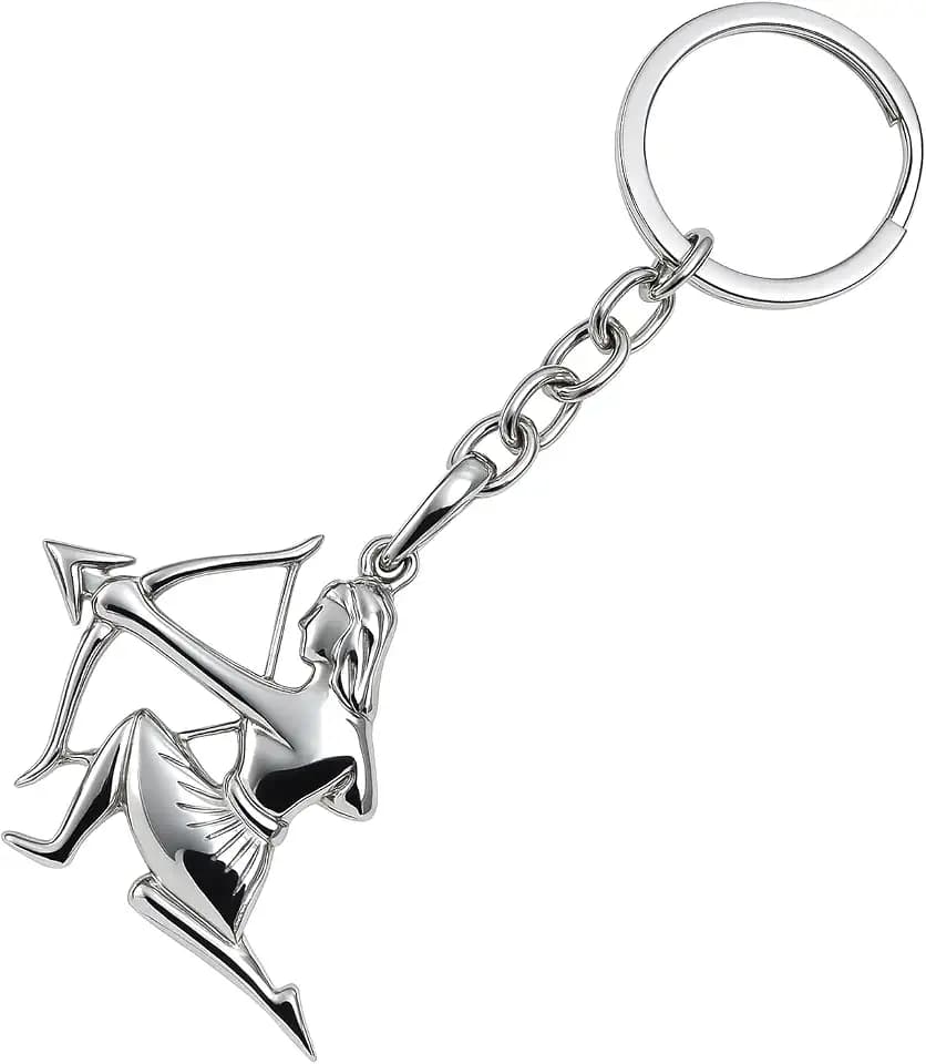 Herren Schlüssel-Anhänger Sternzeichen echt Silber 925 oxidiert Öko-Verpackung Partner Geschenke