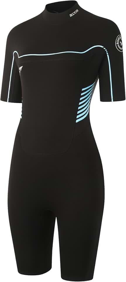 ZCCO Neoprenanzug Shorty Damen Herren, 3/2mm CR Neoprene Kurze