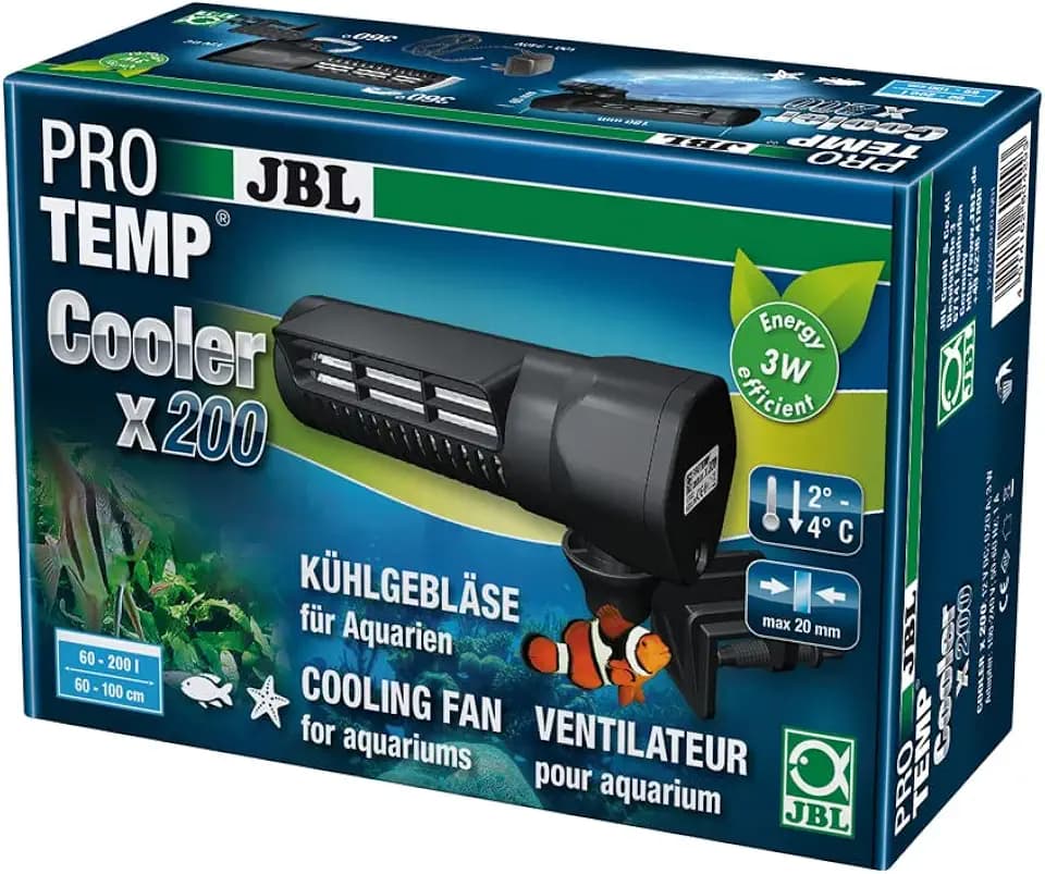 JBL PROTEMP Cooler x200, Kühlgebläse, Für Aquarien von 60 - 200 l, Süß- und Meerwasser