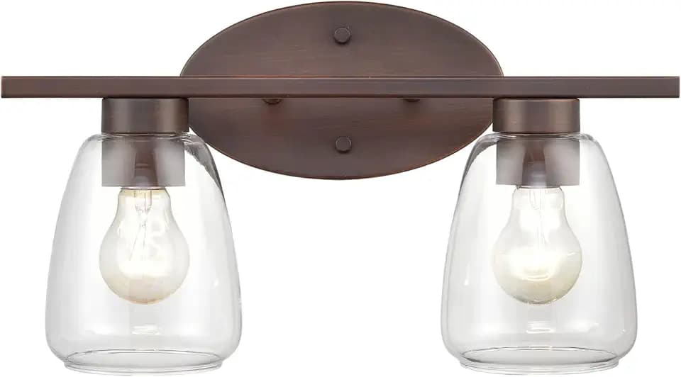 ML Lighting 2-Light Vanity Rubbed Bronze