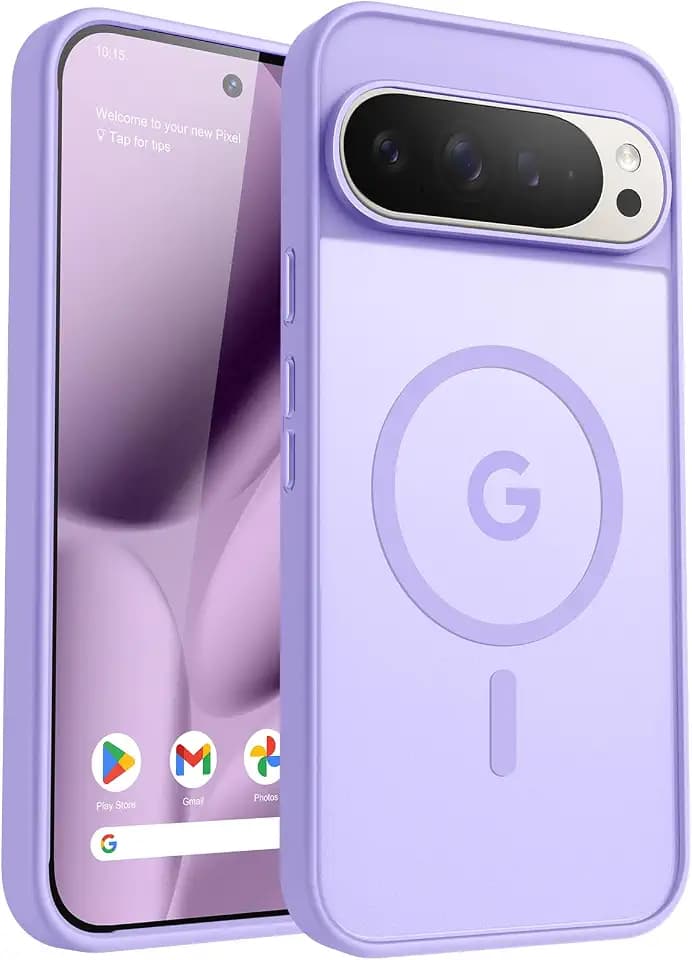 for Google Pixel 10 pro XL Case, Magnetic Compatible, Light Purple