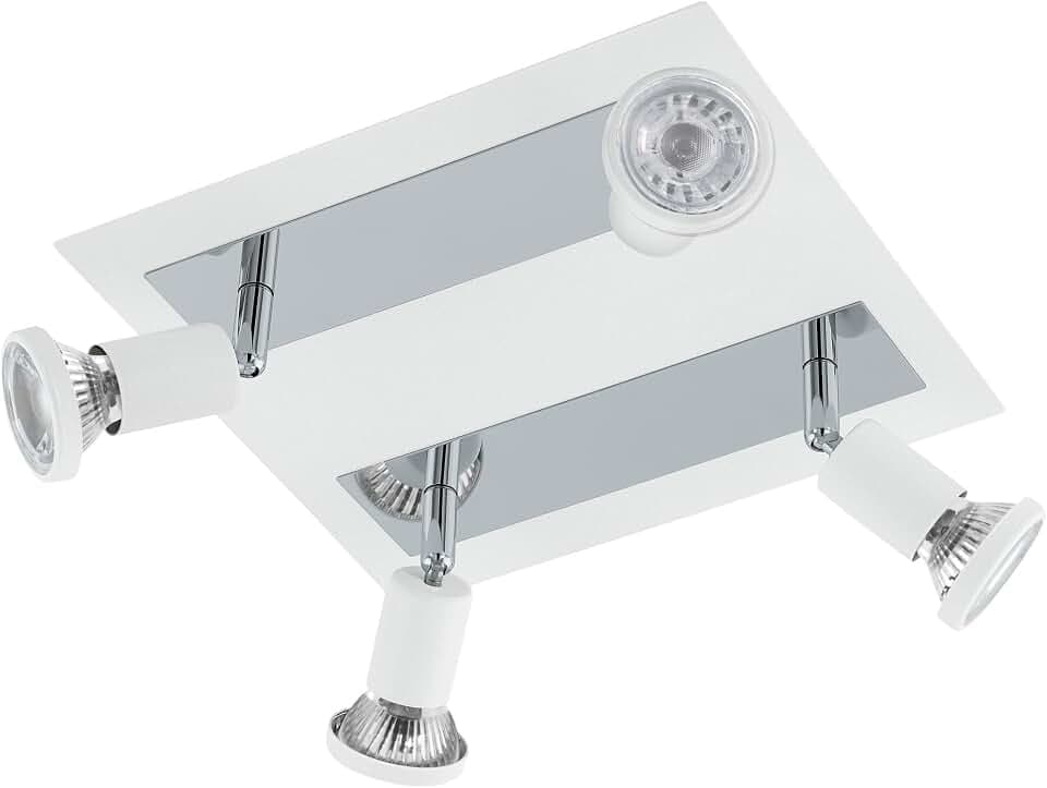 EGLO LED Deckenlampe Sarria, 4 flammige Deckenleuchte