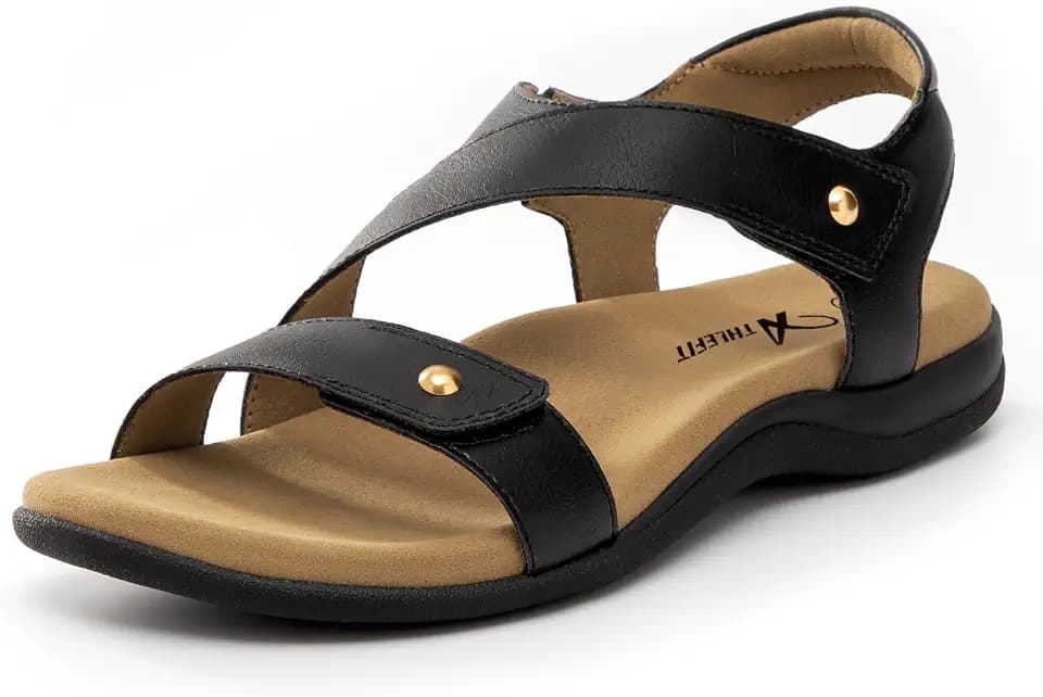 Athlefit Women's Comfortable Orthopedic Arch Support Sandals