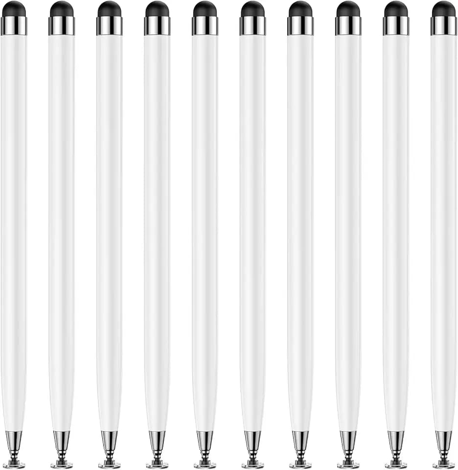 10PCS Stylus Pen for Touchscreen,Lightweight 2 in 1 Design