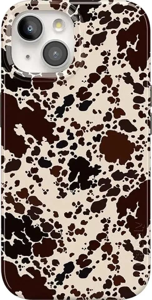 Casely iPhone 15 Case | Cowgirl Envy | Cow Print | Compatible with MagSafe | Classic Ultra Slim Design