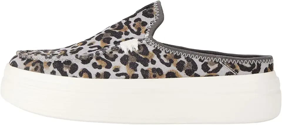 HEYDUDE Women's Austin Lift Platform Mule | Suede Slip On Shoe