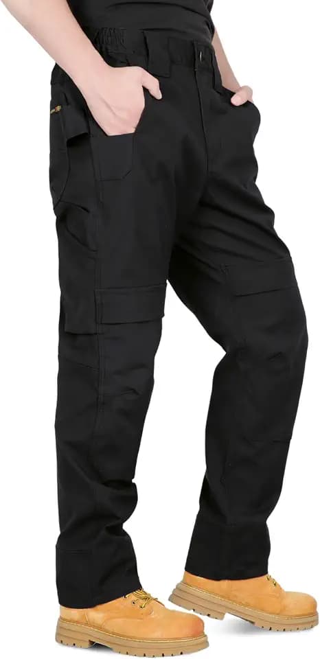 BOCOMAL FR Pants for Men Stretch Canvas Heavyweight Carpenter Relaxed Fit