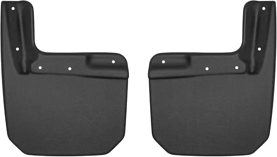Husky Liners Custom Mud Guards | Fits 2018-2026 Jeep Wrangler JL,Unlimited, 2 dr. & 4 dr. | Front Set, 2-pc Black - 58151