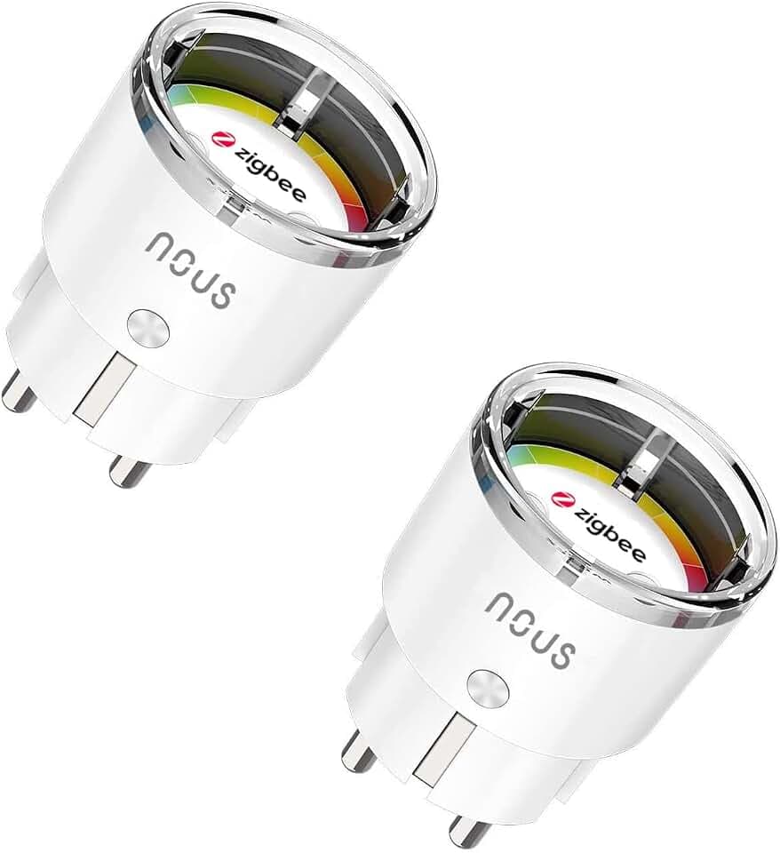 A1Z ZigBee Smart Steckdose mit Energieüberwachung, 10A, Fernsteuerung, Sprachsteuerung, Zeitplan & Timer, Kompatibel mit Alexa, Google Home, ZigBee Hub Erforderlich, Pack of 2