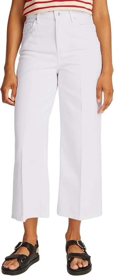 Tommy Hilfiger Damen Jeans Hose Wide Leg High Waist
