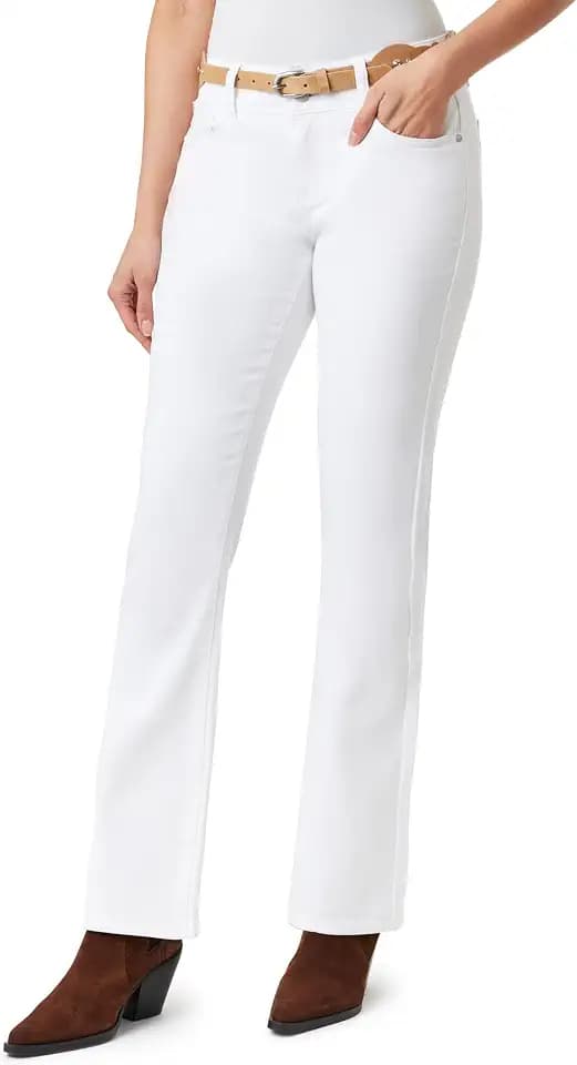 WallFlower Luscious Curvy Belted Bootcut Jeans for Women