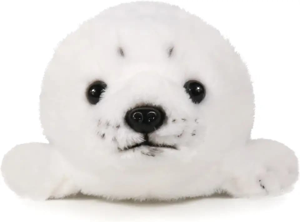 Ice King Bear Baby Seal Stuffed Animal Plush Toy White 10 Inches