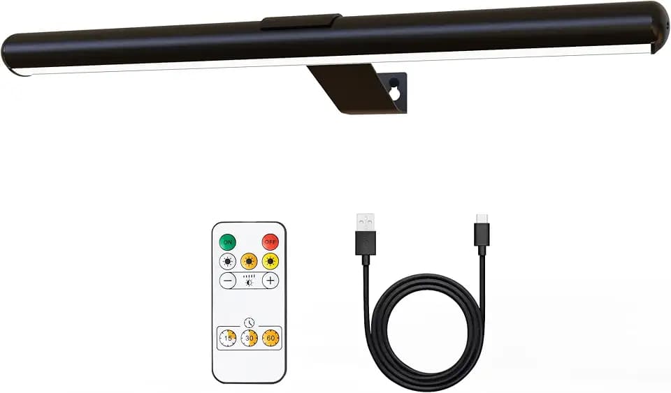16inch Picture Light for Wall with Remote,Rechargeable Battery Dimmable Painting Lighting for Art Full Metal Magnetic, Timer Led Accent Lights for Gallery Dartboard Portrait on Home Wall