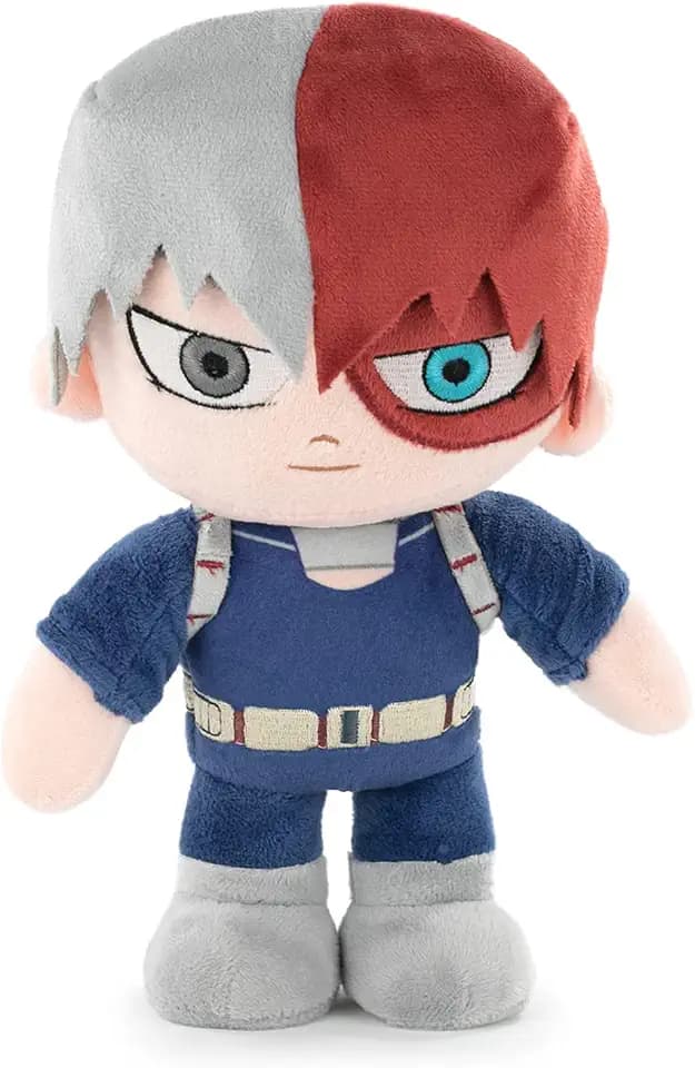 BARRADO My Hero Academia Charakter Kuscheltier - 28cm - Deku, Bakugo, Todoroki - Super Soft Qualität (Todoroki)