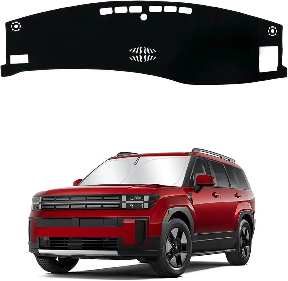Dashboard Cover Mat for Hy-undai Santa Fe 2024 2025 Accessories Dash Cover Dash Mat Sunshade Glare UV Rays Protector
