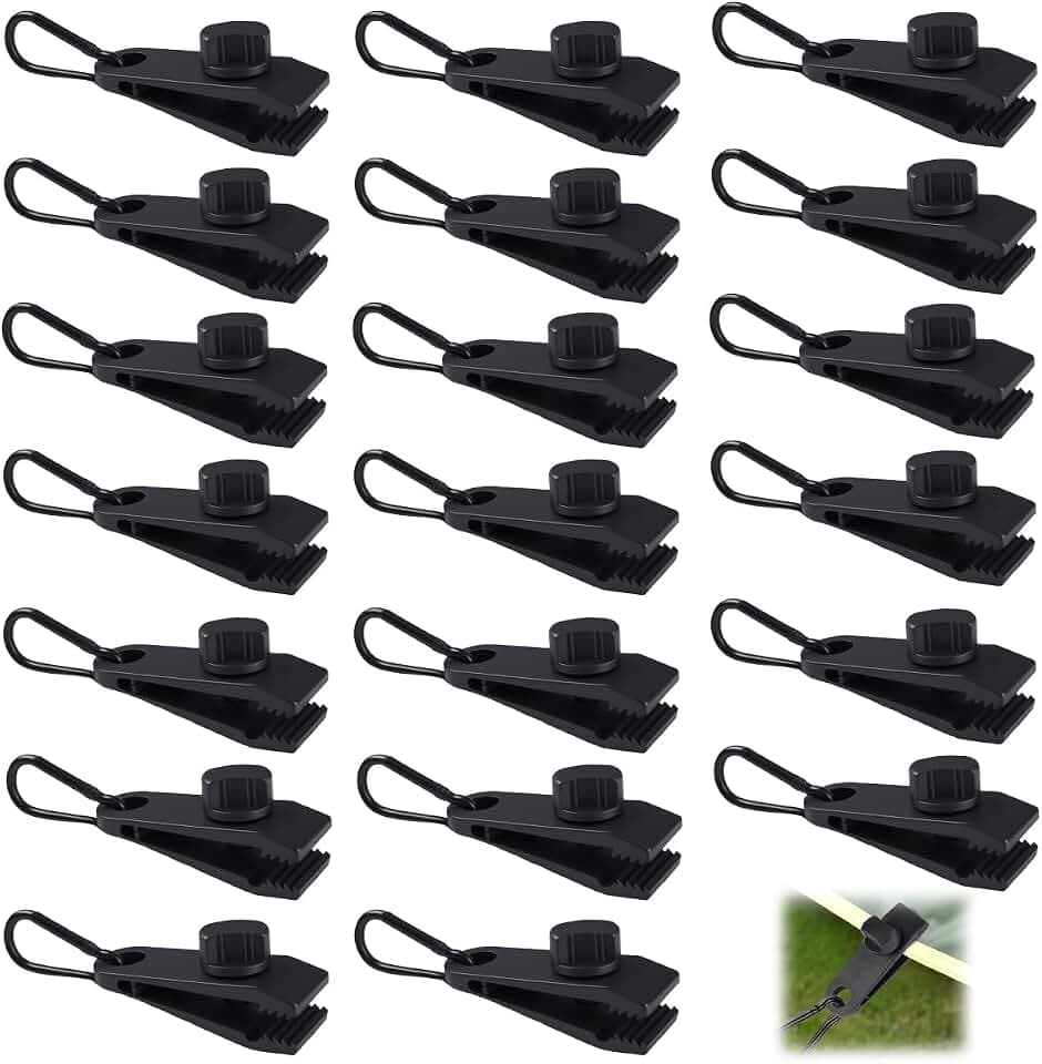 20 Stück Tarp Clip Clamp, 80x26mm Sofortige Markisenklemme