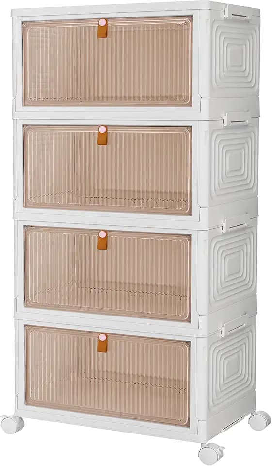 PurKeep Aufbewahrungsbox mit Deckel - 23L × 4 plastikbox mit deckel