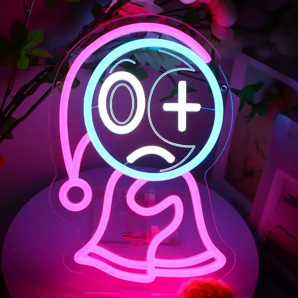 Anime Neon Sign Dandy Neon Sign for Wall Decor, Horror Game Light Sign Man Cave Dimmable LED Light for Bedroom Game Lover Room Bar, Christmas Birthday Gifts for Children