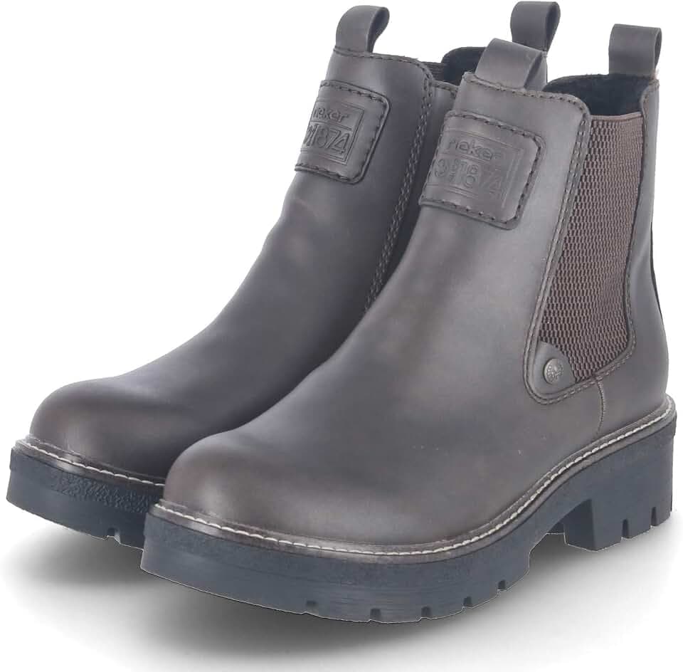 Rieker Y8150-25 Schlupfstiefel Kunstleder Damen in braun