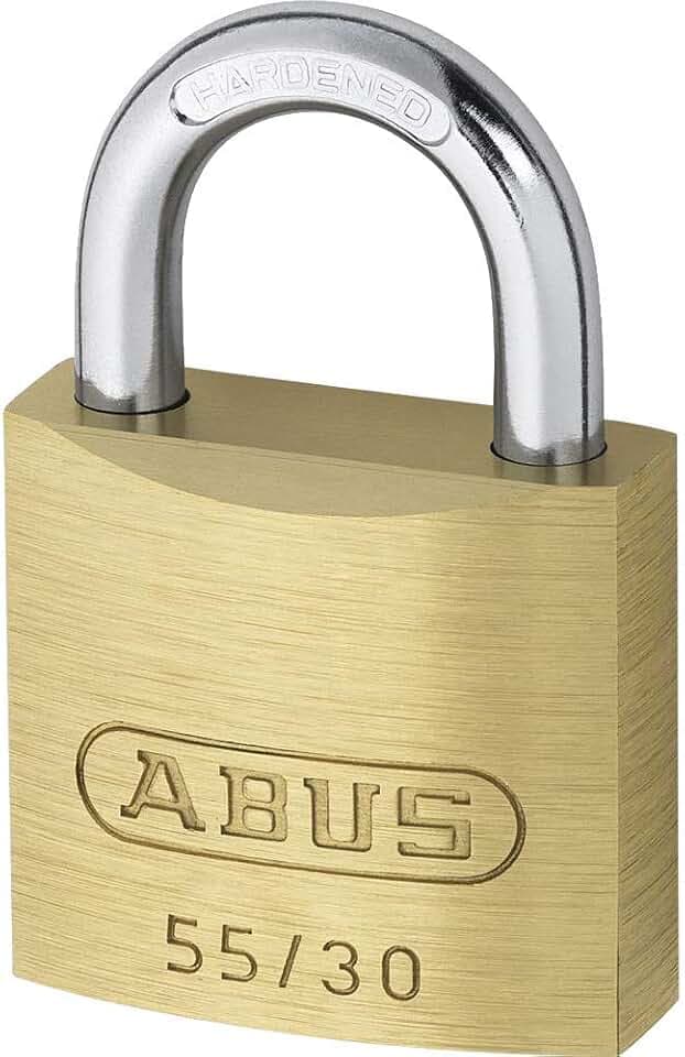 Abus Vorhängeschloss 55/30 Messing - Gleichschließend, 30 mm Bügelbreite