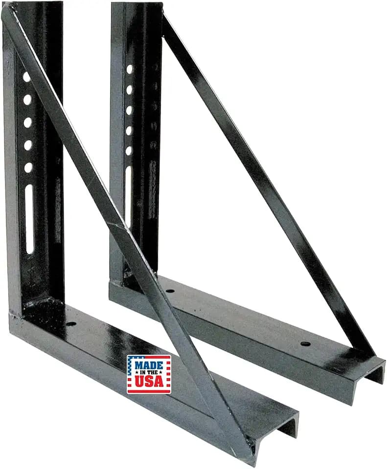 Buyers Products 1701005 Underbody Truck Box Brackets 18 x 18 In Black
