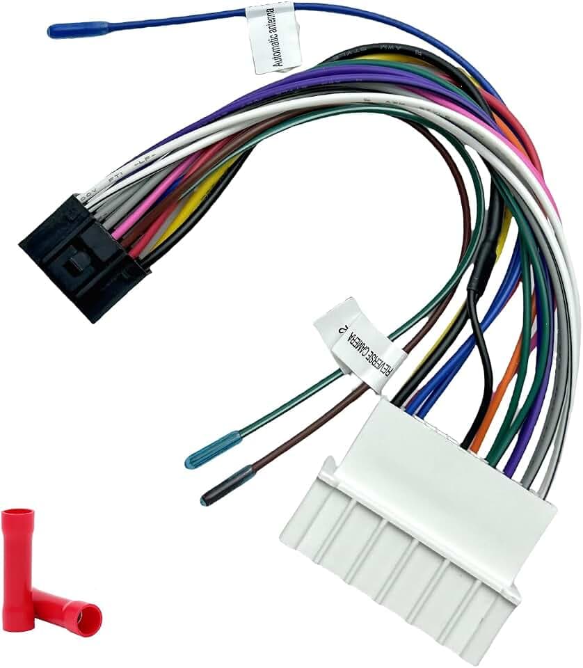 Aftermarket Radio Wiring Adapter Compatible with Hyundai 2006-2008/Kia 2005-2008, 16Pin Android Car Stereo Harness with SWC Reverse, Fits for Accent Azera Elantra Optima Rio Rondo Sedona