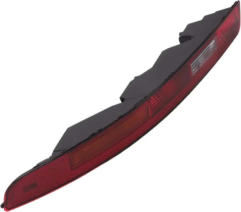 Rear Bumper Tail Light Shell No.8U0945095B Lower Rear Bumper Reflector Stop Lamp Brake Light Cover for Audi Q3 2016-2018 ABS Red Black Waterproof Rear Left