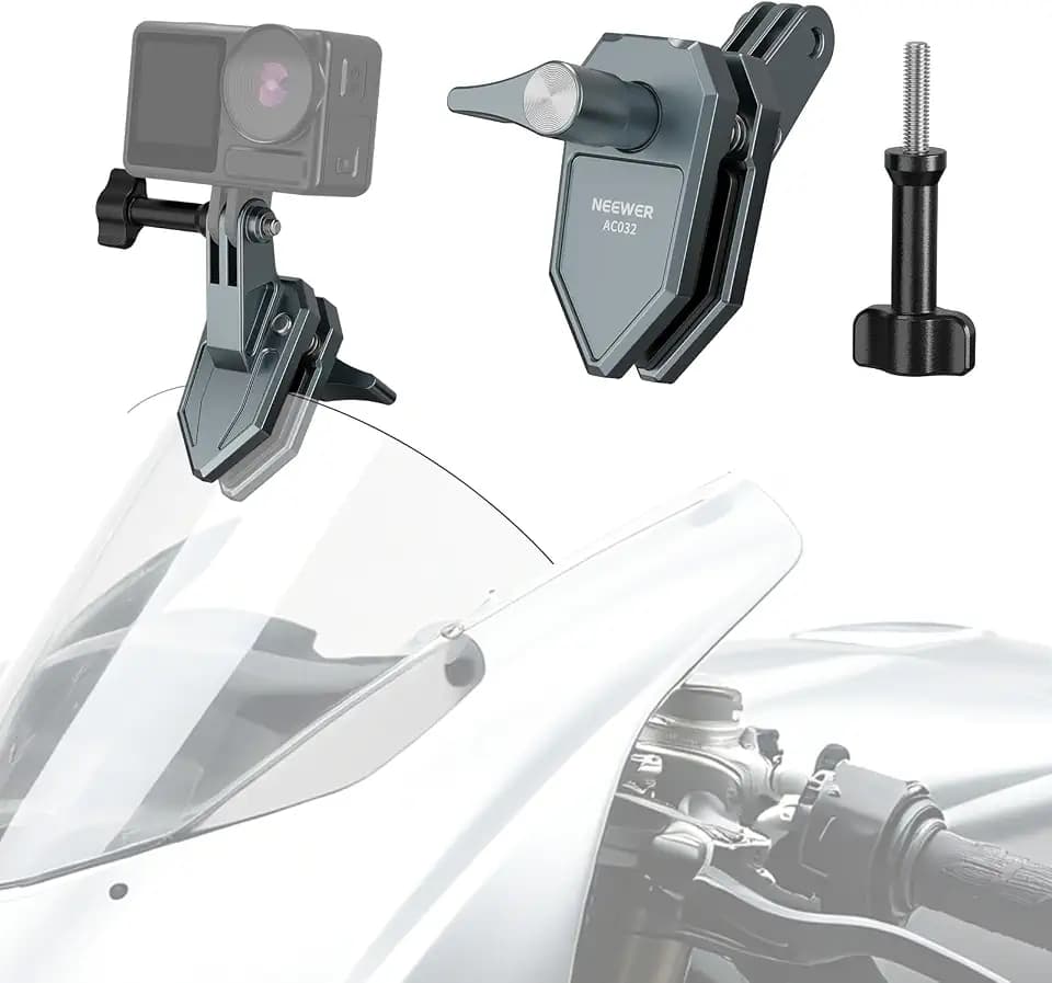 NEEWER Motorrad Windschutzscheibe Action Kamera Klemmhalterung, AC032