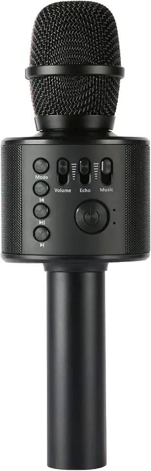 Wireless Bluetooth Karaoke Microphone with Built-in Speakers + HD Recording, Portable Handheld Mic | Black