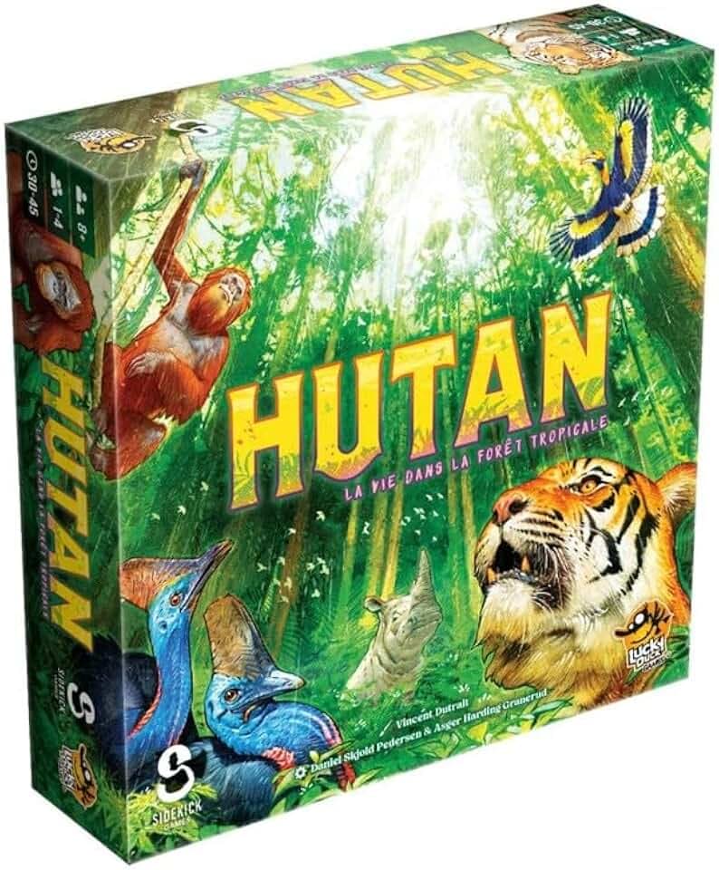 LUCKY DUCK GAMES - Hutan – Gesellschaftsspiel im Regenwald für Familie & Kinder ab 8 Jahren – Immersives strategisches Brettspiel – Erstellen Sie 1 lebenden Dschungel – 1 bis 4 Spieler – 30 bis 45