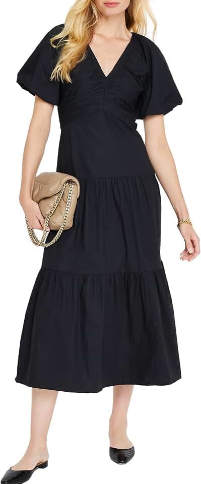 Club Monaco Women's Women's Smock Tiered Maxi Dress