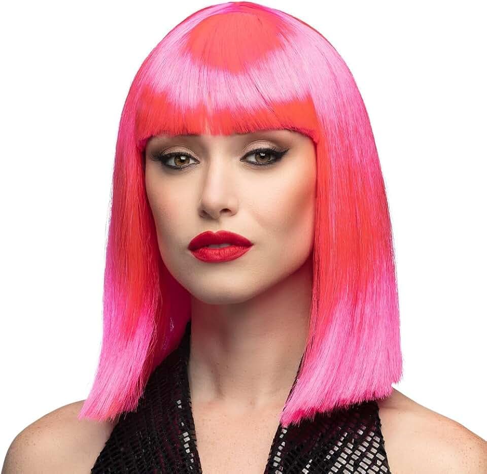 Boland - Perücke Dance Neonrosa